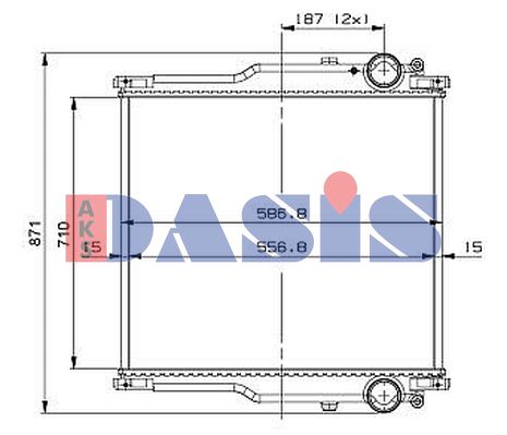 AKS DASIS Radiaator,mootorijahutus 390044S